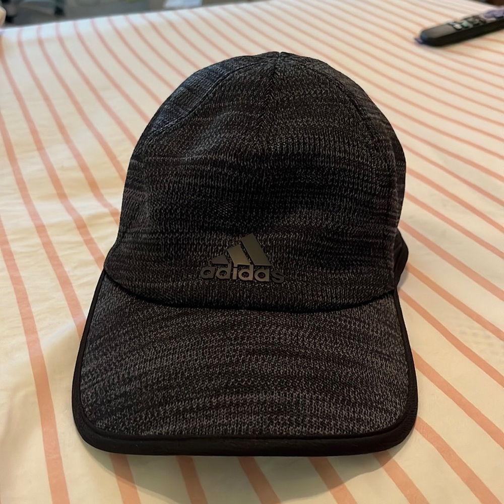 Black and Gray adidas hat